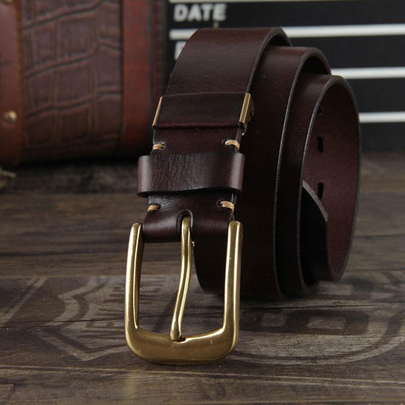 Genuine Leather Punk Rock Biker Trucker Mens Belt Men Black Coffee Bel ...