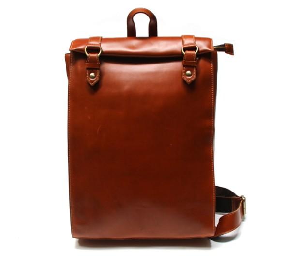Brown Leather Mens Backpack Travel Backpacks Laptop Backpack for men ...