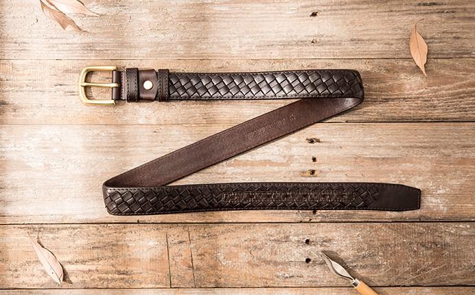 Handmade Cool Braided Leather Mens Belt Leather Belt for Men ...