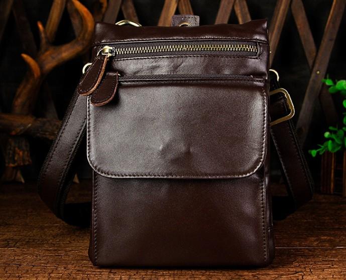 Vintage Mens Leather Belt Pouch Holster Side Bag Belt Case Waist Pouch ...