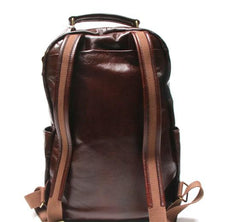 Vintage Leather Mens Backpack Travel Backpack School Backpacks for men ...