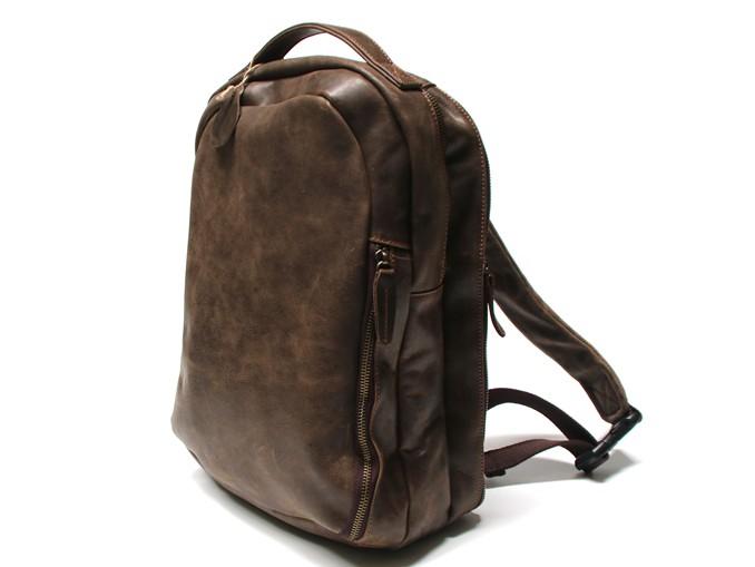 Coffee Leather Mens Backpacks Travel Backpacks Laptop Backpack for men ...