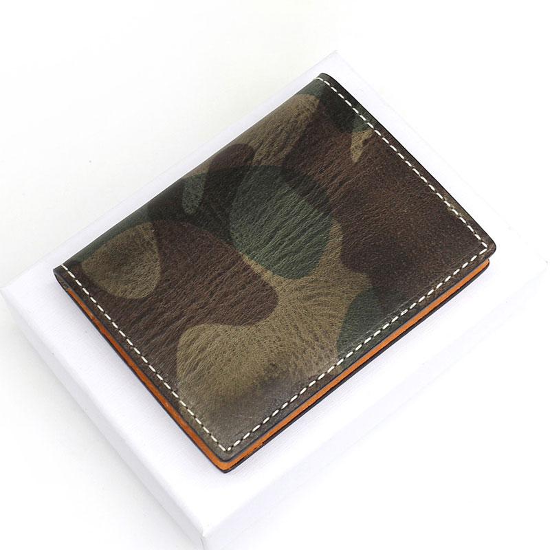 Cool Leather Mens Camouflage License Wallets Front Pocket Wallet Slim ...