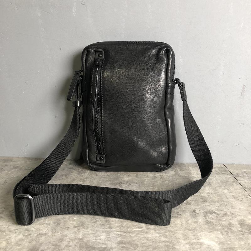 black courier bag