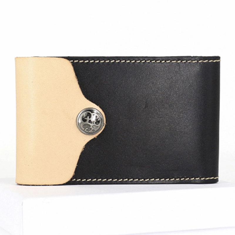 Unique Leather Mens Card Wallet Front Pocket Wallets Small Change Wall – iChainWallets