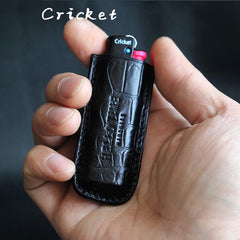 Blue Bic Crocodile Skin Lighter Case Leather Bic Lighter Holder Crocodile Skin Bic Lighter Covers For Men