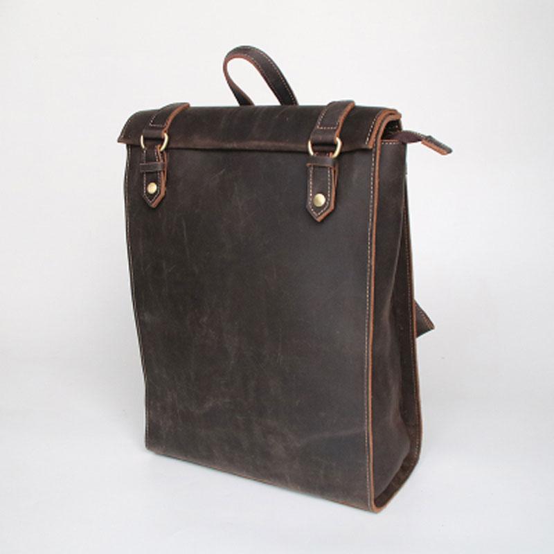 Brown Leather Mens Backpack Travel Backpacks Laptop Backpack for men ...