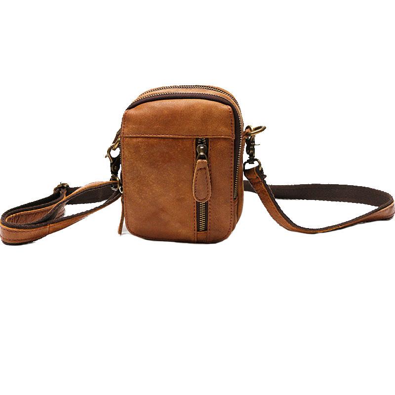 Cool Leather Belt Pouch Mens Waist Bag Shoulder Bag for Men – iChainWallets
