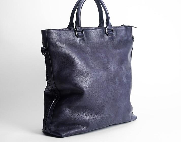 Handmade Leather Mens Tote Bag Cool Messenger Bag Tote Bag Handbag Sho ...