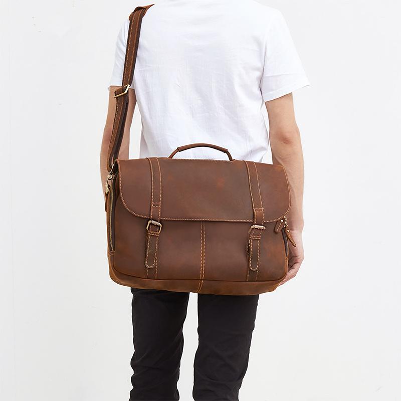 mens leather professional bags for work