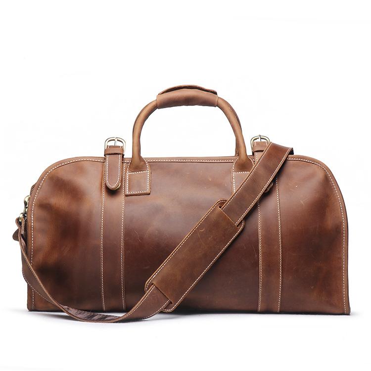 Cool Vintage Leather Mens Overnight Bag Weekender Bags Travel Bag Duff ...