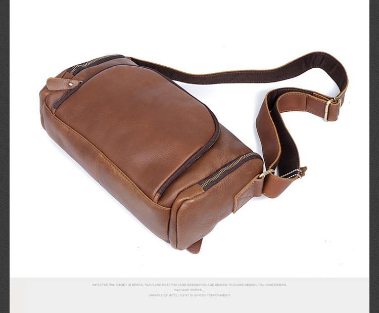 Genuine Leather Mens Messenger Bag Cool Weekender Bag Travel Bag Duffl ...