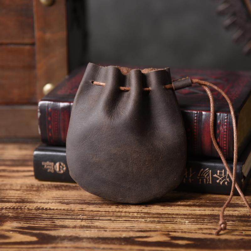 Handmade Leather Mens Cool Change Coin Wallet Coin Holder Coin Pouch C ...