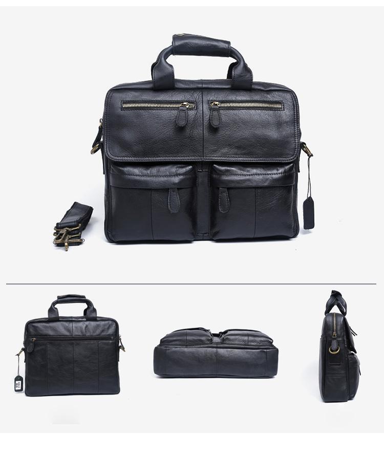 Genuine Leather Mens Cool Messenger Bag Briefcase Chest Bag Bike Bag C ...