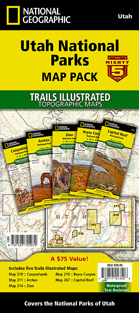 Utah National Parks [Map Pack Bundle – US Pass