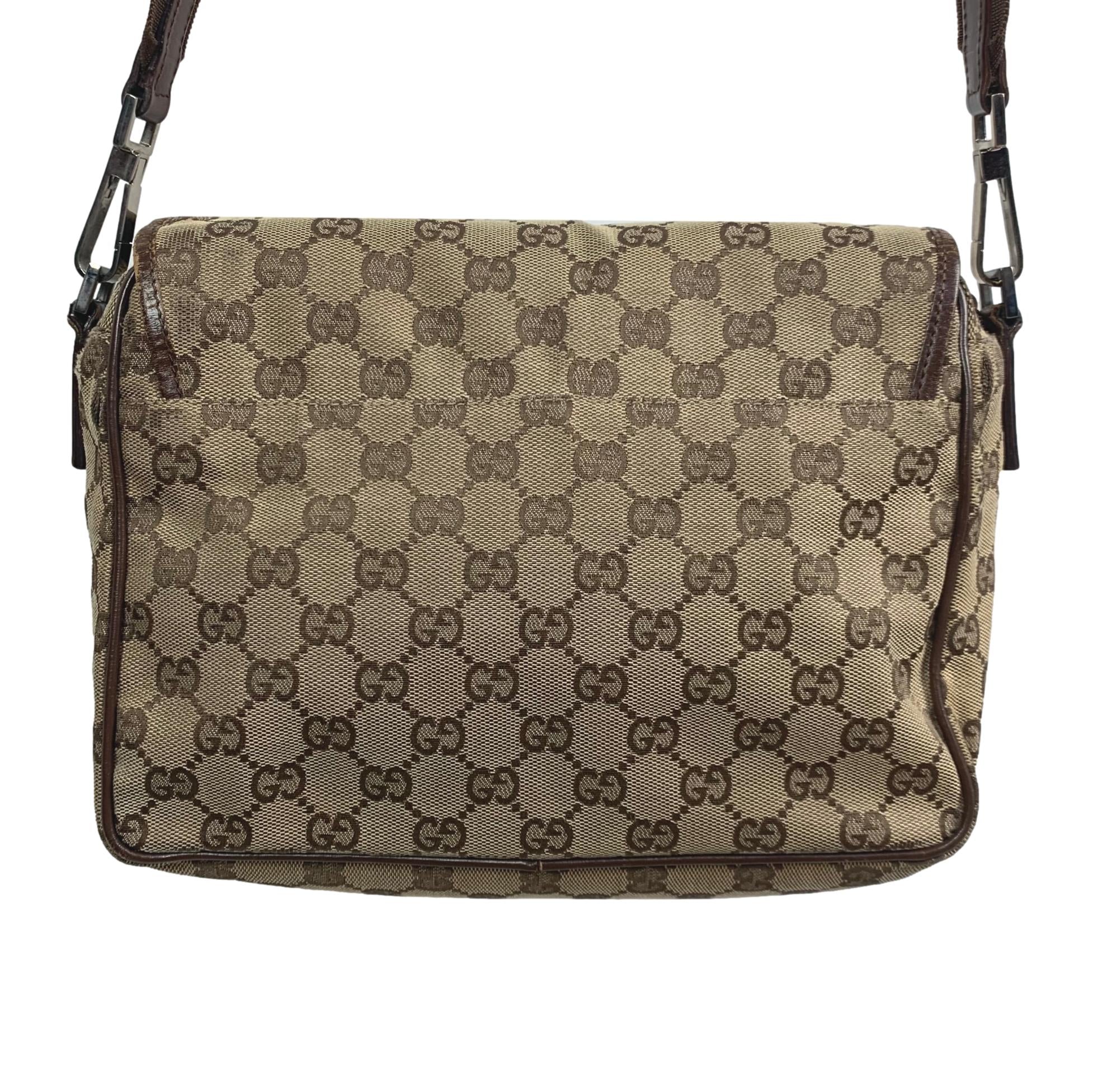 Vintage Gucci Monogram Shoulder Bag – purchasegarments