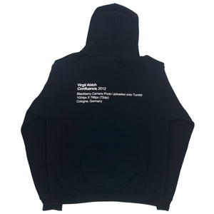 Virgil Abloh MCA Figures Of Speech Flags (Blue Text) Hoodie Black