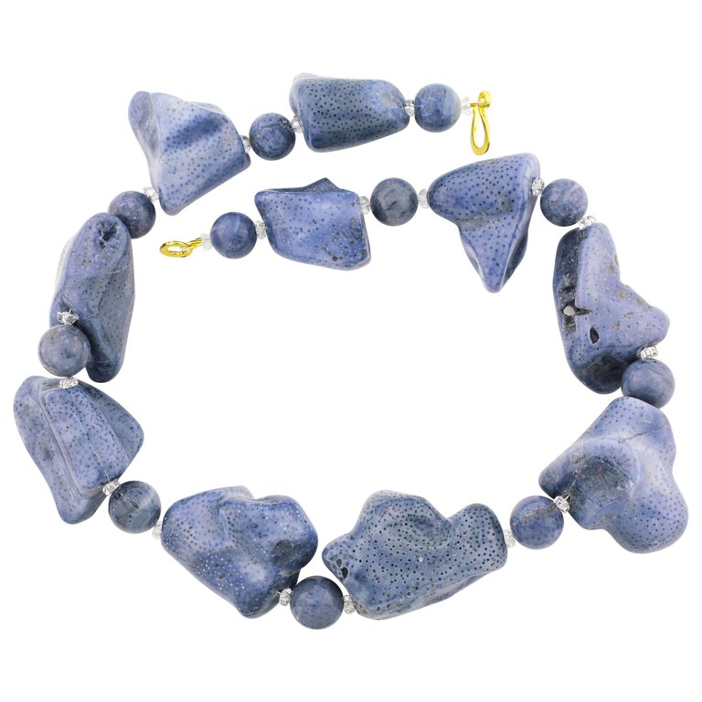 blue coral necklace