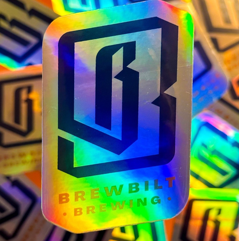 logo holographic sticker