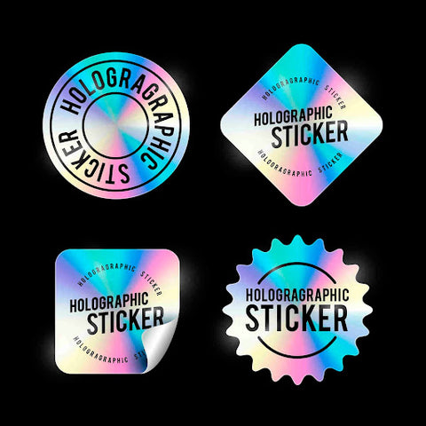 holographic sample stickers