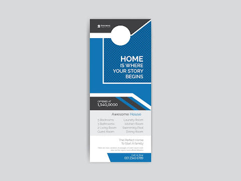 real estate door knob flyer