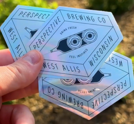 holographic binocular sticker