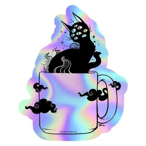 space cat coffee cup