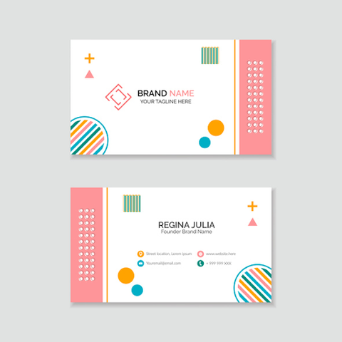 playful business card samples