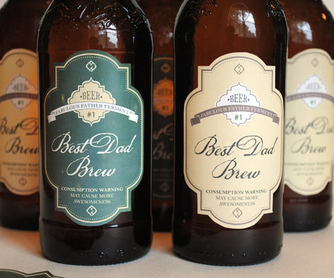 Best Dad Brew beer label