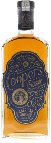 Bottle of Cooper's Classic American Whiskey.