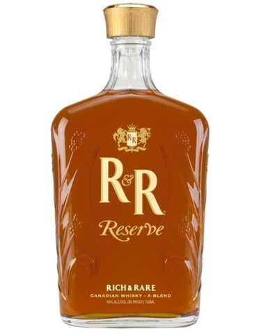 Bottle of R & R Reserve whisky.