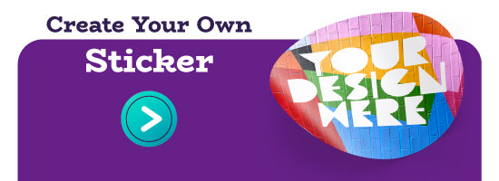 Create Your Own Sticker banner.