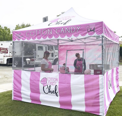 Cotton Candy Chef concession tent.
