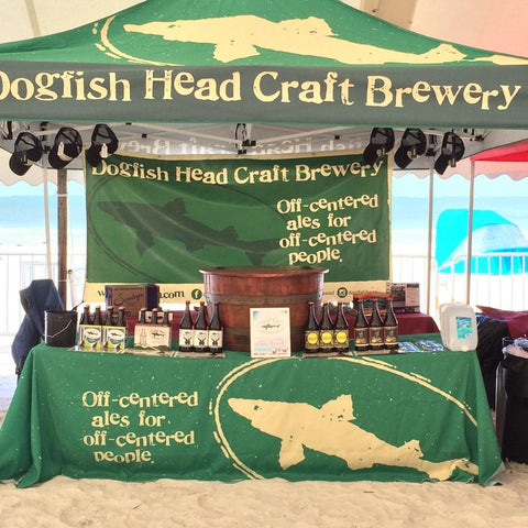 Dogfish Head Craft Brewery custom canopy tent.