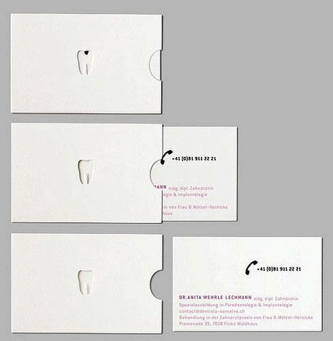 Envelope business card.