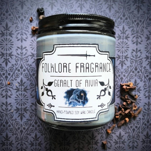 Folklore Fragrance candle label