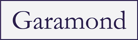 Garamond font