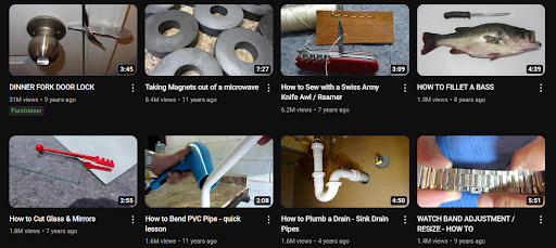 Youtube Video Thumbnails