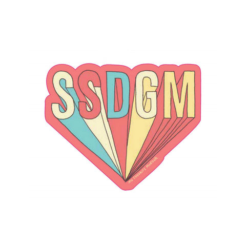 SSDGM custom sticker.