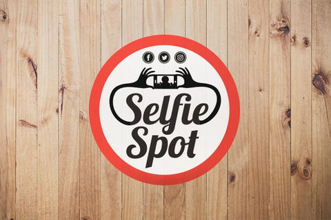 Selfie Spot floor decal. 