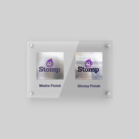 Stomp silver roll labels