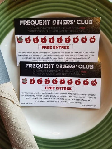 Two frequent diners' club cards.