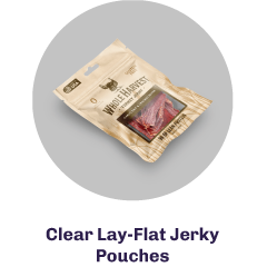 Clear Lay-Flat Jerky Pouches