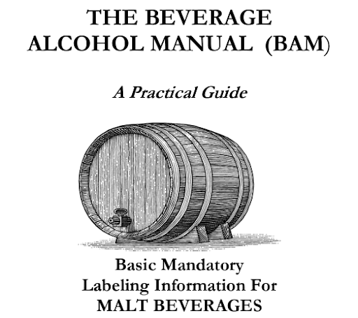 Beverage Alcohol Manual Cover with Large Keg