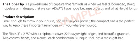 sample text description
