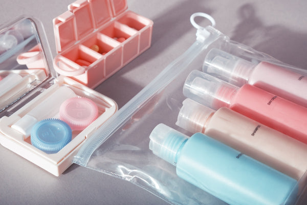 Look for travel-sized containers for your contact lens solution