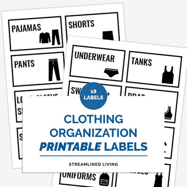 Kids Clothes Organizers Kids Clothing Labels Printable Children Clothing  Labels 