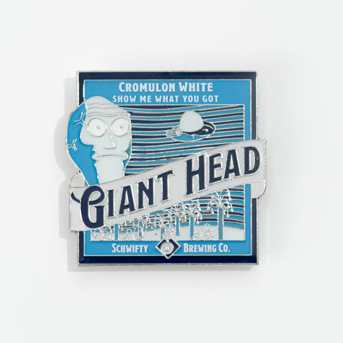 GIANT HEAD BEER PIN