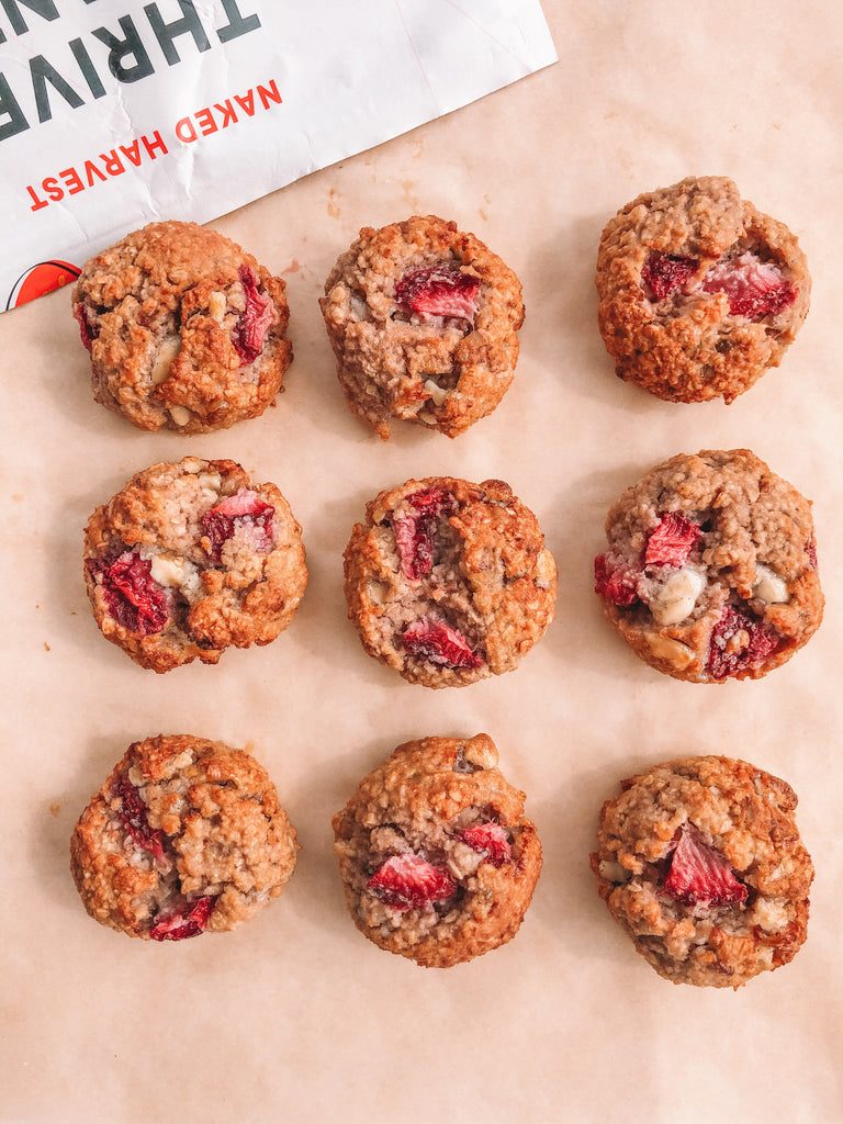 Home-baked Strawberry & Cream Protein Granola Cookies