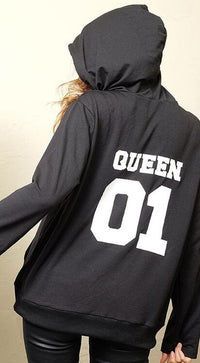 king queen prince princess hoodie